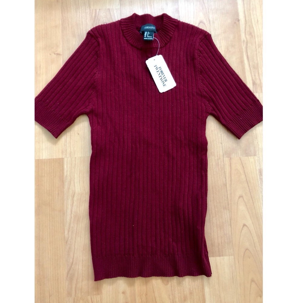 New Burgundy Knit Shirt